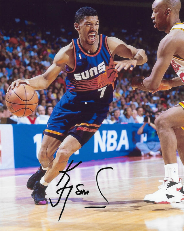 Kevin Johnson signed Phoenix Suns basketball 8x10 photo COA Proof autographed.