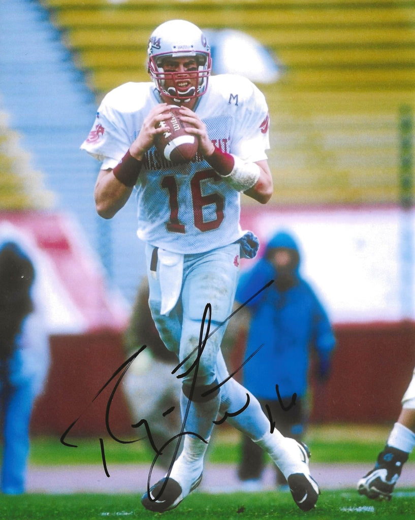 Ryan Leaf signed Washington State Cougars 8x10 football photo COA Proof autographed.