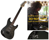 Steve Stevens signed Fender Squier electric guitar COA exact Proof autographed star Idol