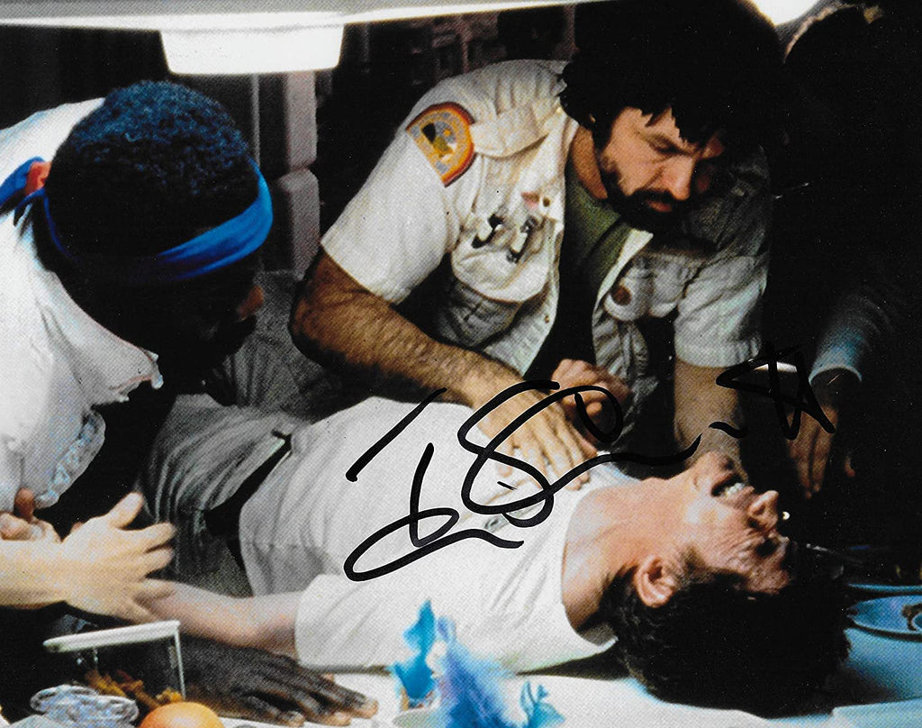 Tom Skerritt actor signed 1979 Alien 8x10 photo exact proof COA. STAR