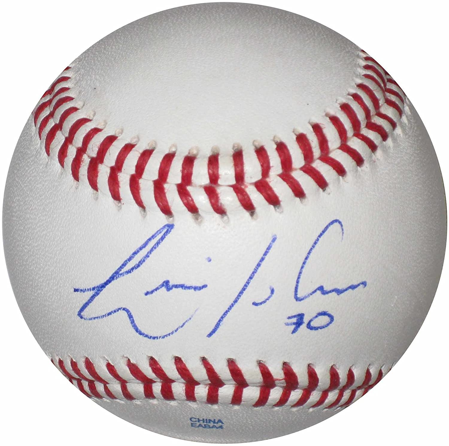 Luis Avilan New York Yankees Mets Dodgers signed autographed baseball COA Proof