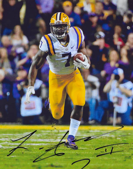Leonard Fournette signed LSU Tigers football 8x10 photo COA proof autographed