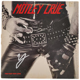 Vince Neil signed Motley Too Fast For Love album vinyl record COA exact proof star