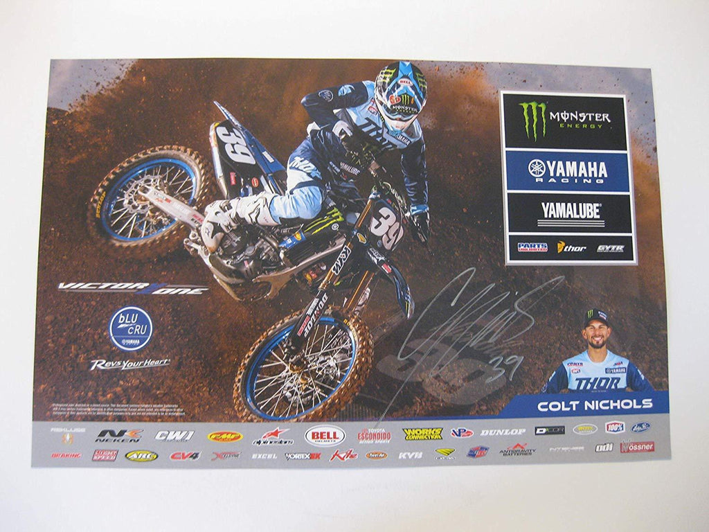 Colt Nichols, Supercross, Motocross, signed, autographed, 11x17 poster, COA will be included