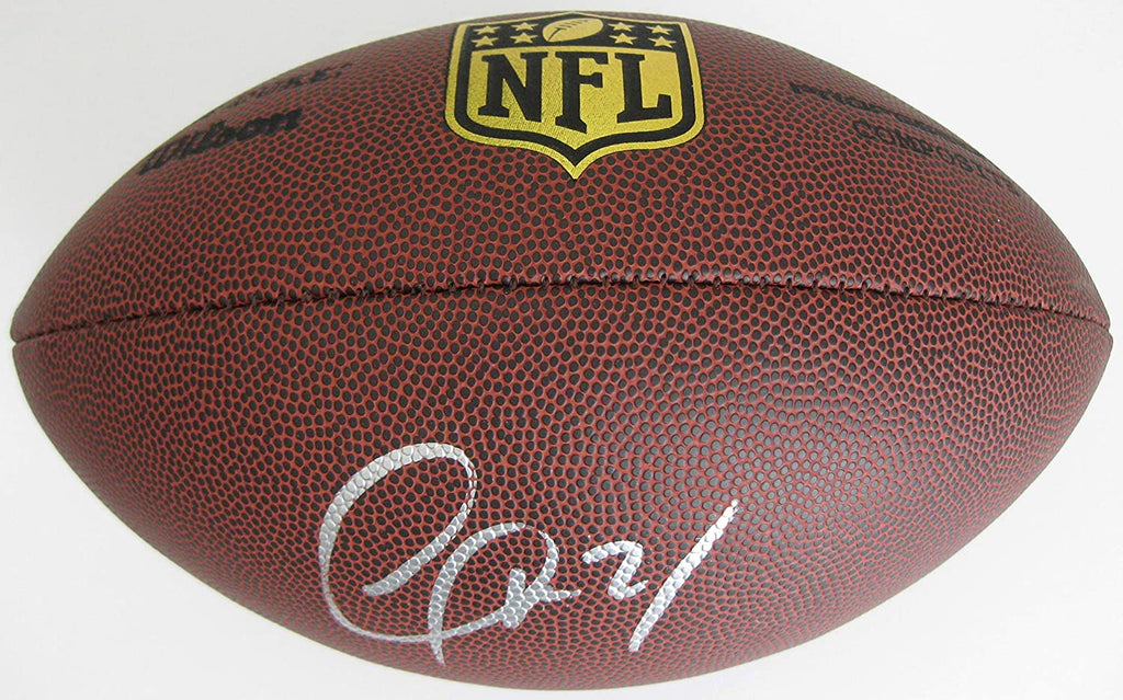 Josh Norman Panthers 49ers Bills Washington signed football proof Beckett COA autograph