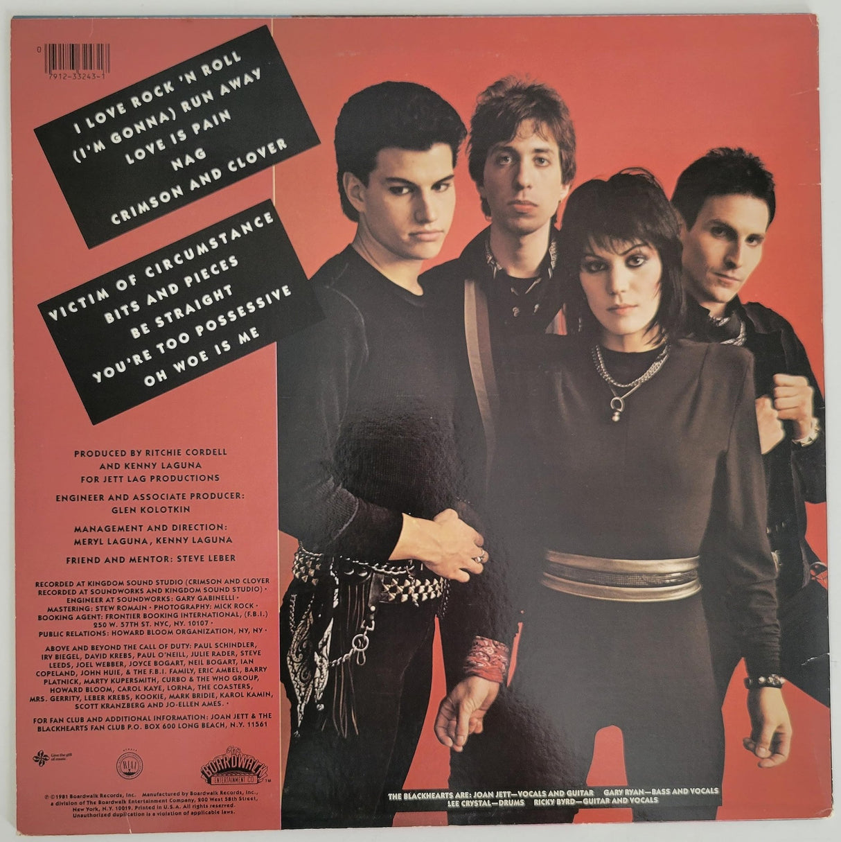 Joan Jett signed I Love Rock n Roll album vinyl record exact proof COA autographed STAR