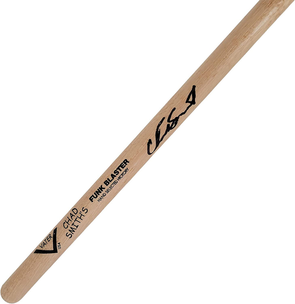Chad Smith Red Hot Chili Peppers Drummer signed Drumstick COA proof autographed STAR
