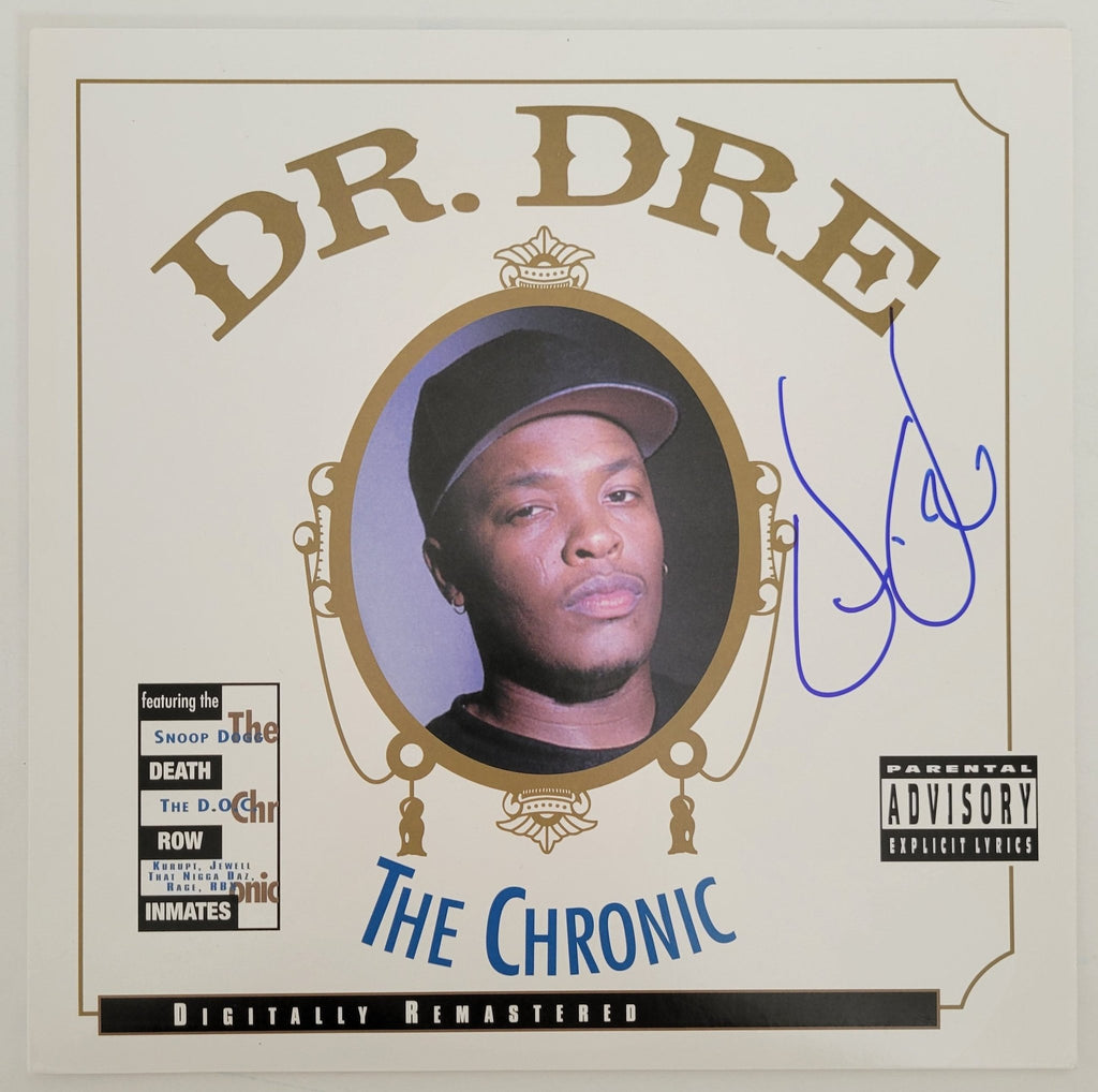 Dr Dre signed The Chronic album COA autographed vinyl exact proof Rare STAR