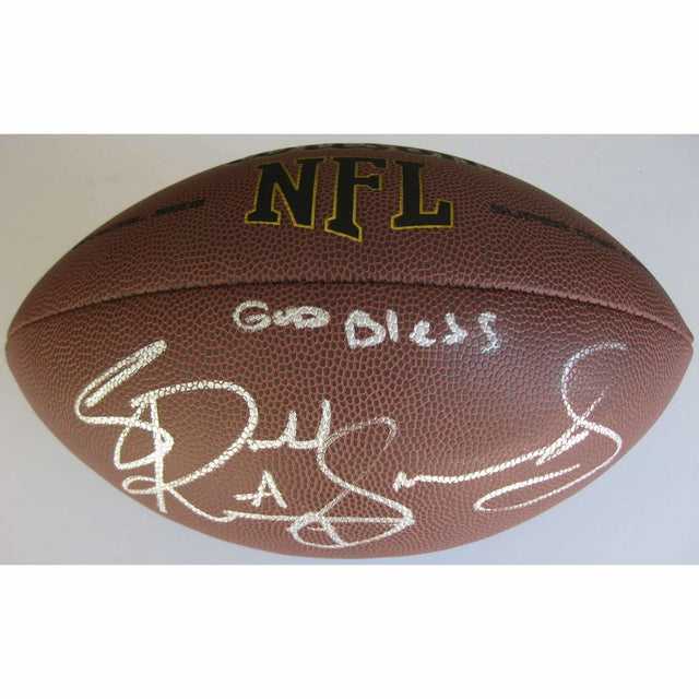 Rashad Jennings, New York Giants, Oakland Raiders, Liberty, Signed, Autographed, NFL Football, a COA with the Proof Photo of Rashad Signing the Football Will Be Included