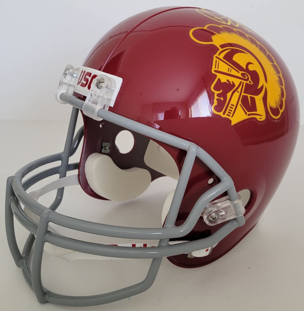 Pete Carroll signed USC Trojans full size football helmet COA proof autographed