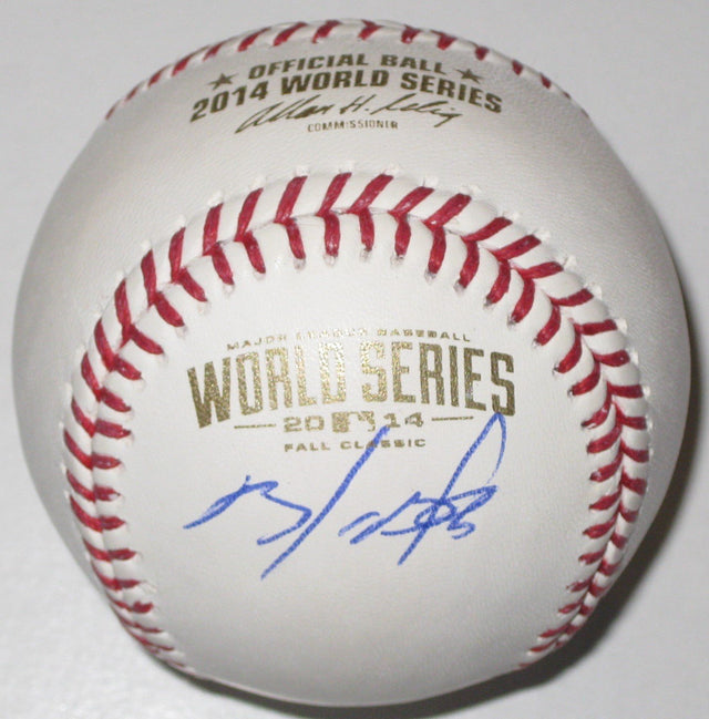 Brandon Belt San Francisco Giants signed 2014 World Series Baseball proof Beckett COA