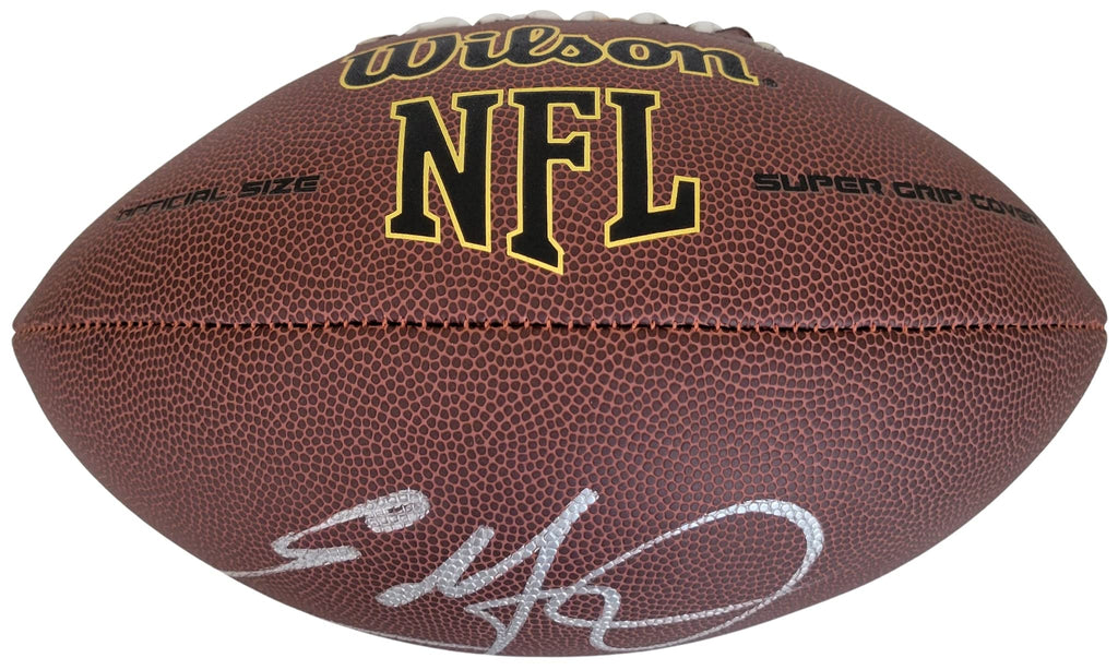 Eddie George Tennessee Titans Ohio State signed NFL football proof COA autographed
