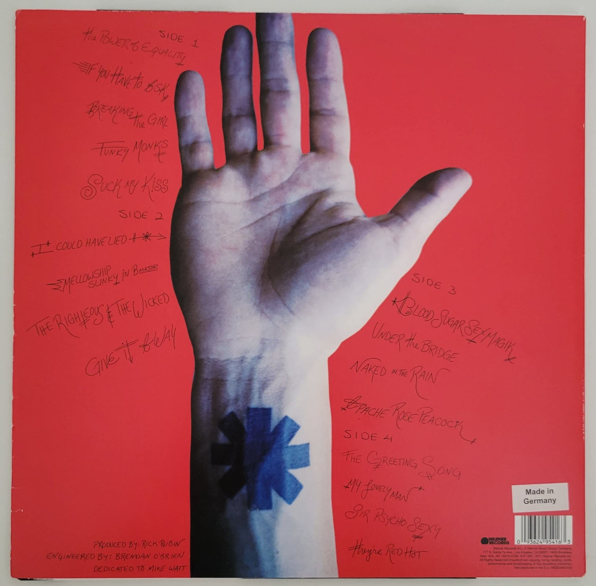 Flea & Chad Smith signed Chili Peppers Blood Sugar Sex Magik album proof STAR