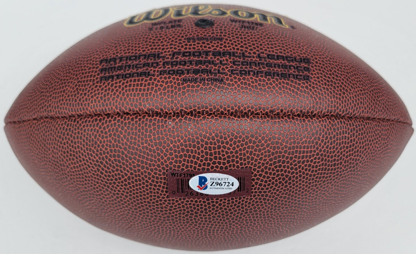 Jim Browns Cleveland Browns signed NFL football proof Beckett COA autographed