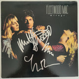 Mick Fleetwood Lindsey Buckingham signed Fleetwood Mirage album vinyl proof STAR