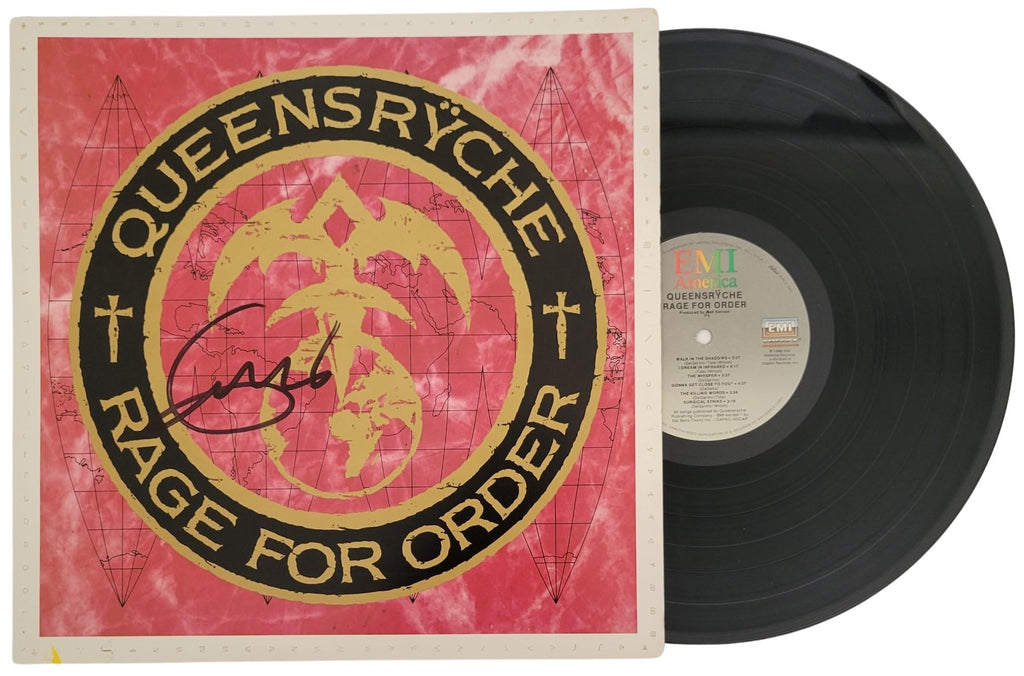 Geoff Tate signed Queesryche Rage for Order Album COA Proof Autographed Vinyl