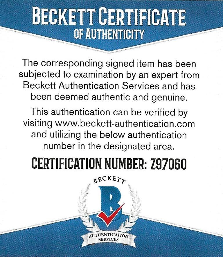 Brandon Belt San Francisco Giants signed 2014 World Series Baseball proof Beckett COA