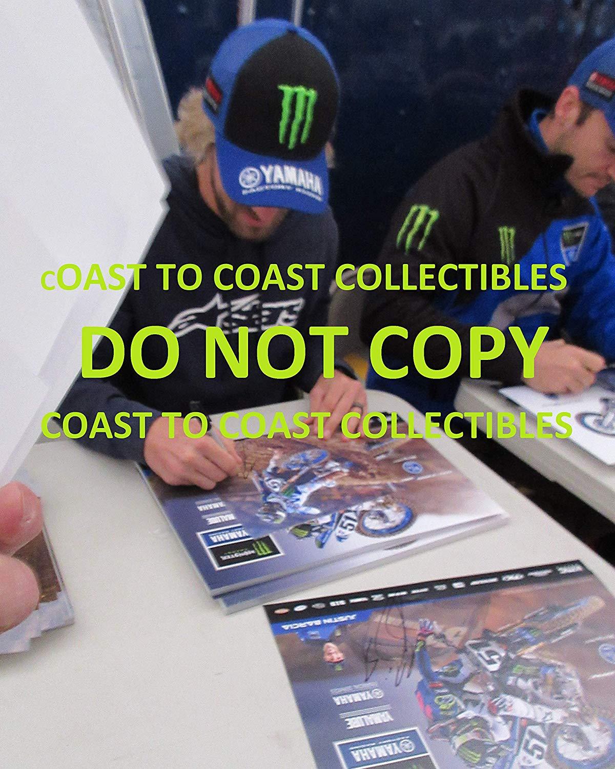 Justin Barcia supercross, motocross signed, autographed, 8x10 photo,proof COA.