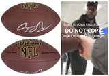 Shaquille Leonard Indianapolis Colts signed NFL football proof COA autographed