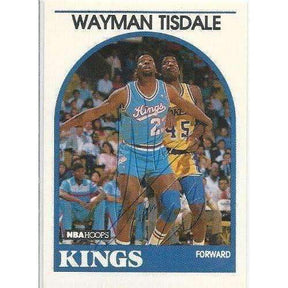 1989, Wayman Tisdale, Sacramento Kings, Signed, Autographed, Hoops Basketball Card, Card # 225,
