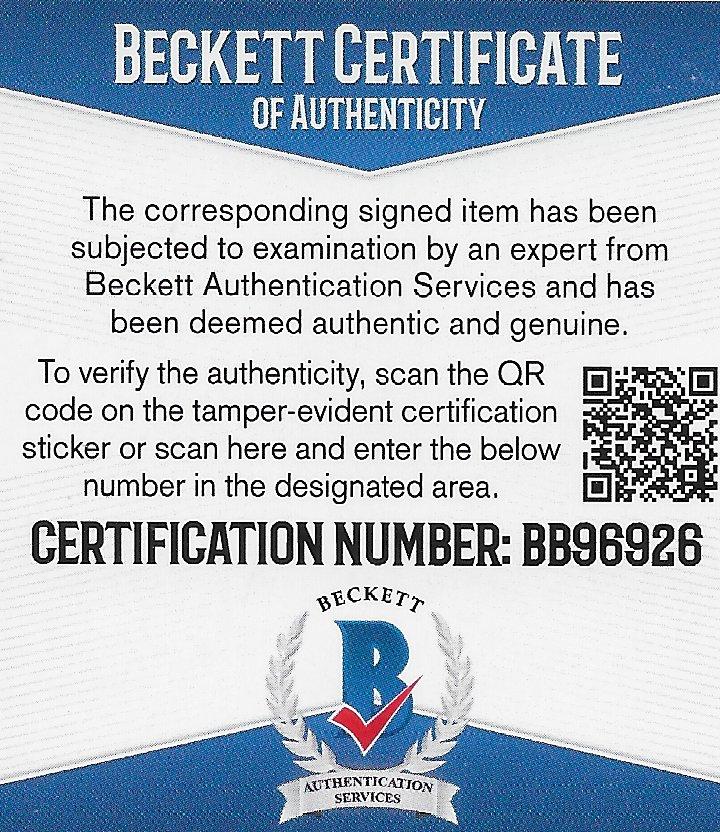 Willie Brown Raiders Grambling signed autographed NFL football proof Beckett COA