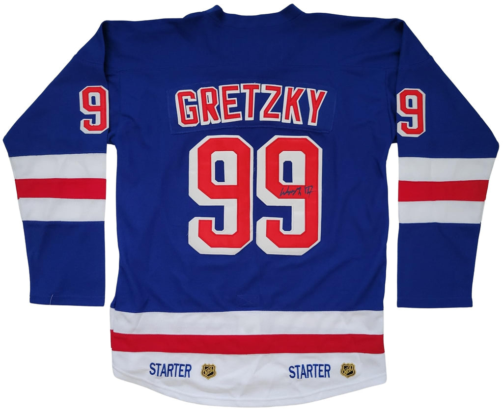 Wayne Gretzky signed Rangers Hockey Jersey exact proof COA autographed