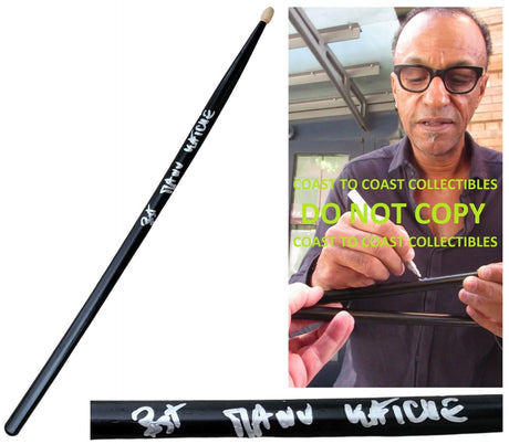 Manu Katche Signed Autographed Drumstick COA Proof Sing & Peter Gabriel Drummer