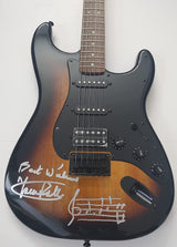 Trevor Rabin Yes signed Fender Squier guitar exact Proof Beckett COA star autograph
