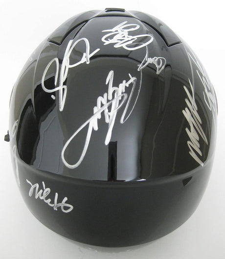 Nascar Drivers signed full size helmet Johnson,Keselowski,Logano + more proof