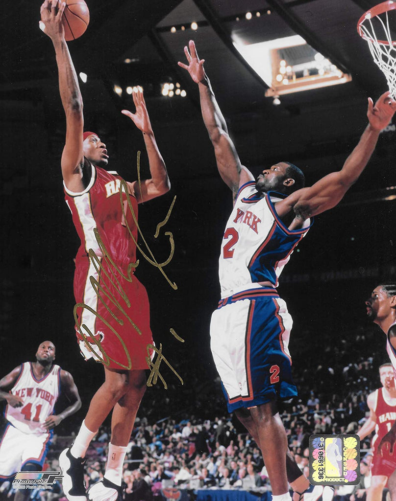 DerMarr Johnson signed Atlanta Hawks basketball 8x10 photo COA