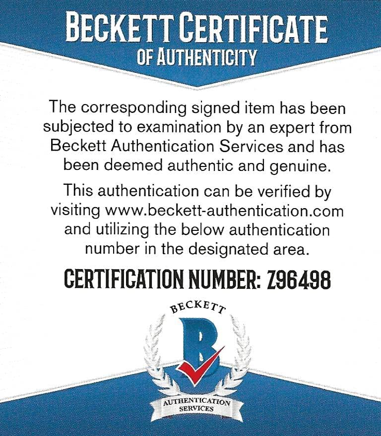 Emmanuel Sanders 49ers Bills Broncos Saints signed football proof Beckett COA