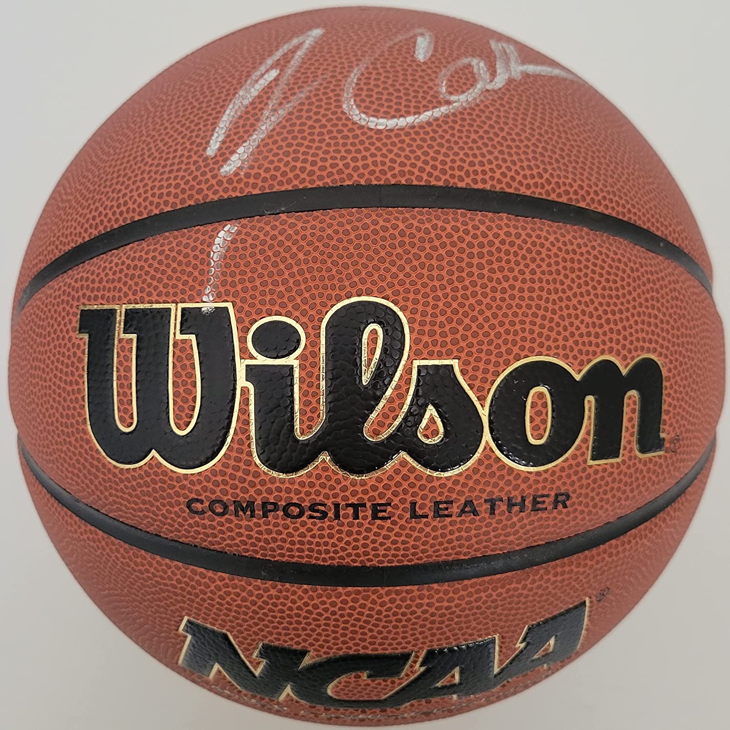 Jim Calhoun UConn Huskies Saint Joseph signed autographed NCAA basketball proof Beckett COA