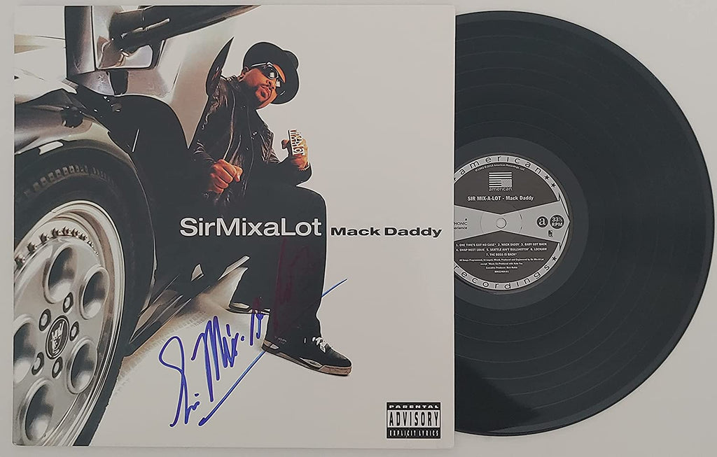 Sir Mix A Lot signed Mack Daddy album vinyl record Baby Got Back proof Beckett STAR