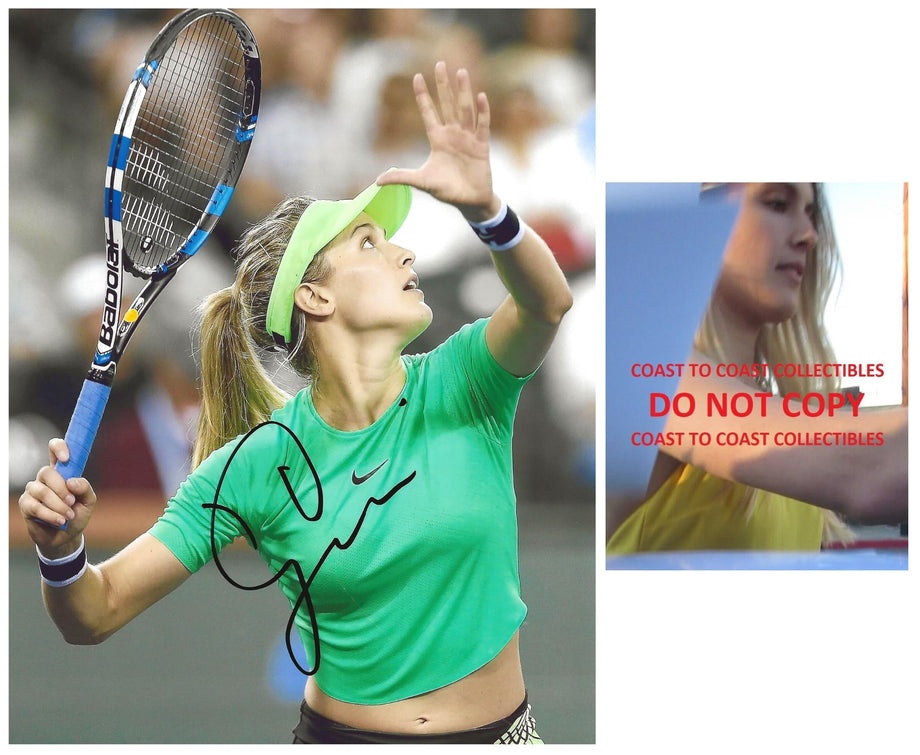 Genie Bouchard signed Tennis 8x10 photo proof COA autographed