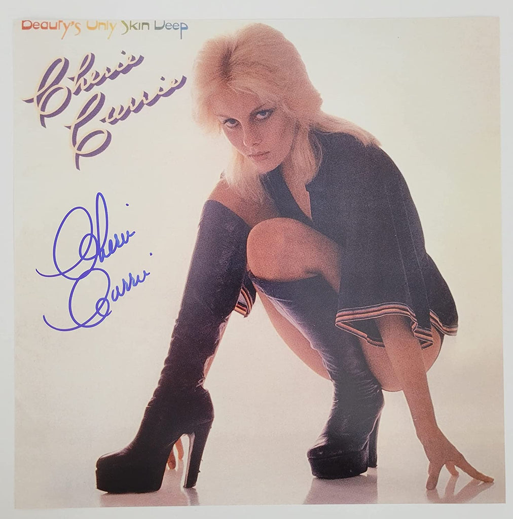 Cherie Currie signed Beauty's Only Skin Deep 12x12 album photo COA proof autographed STAR