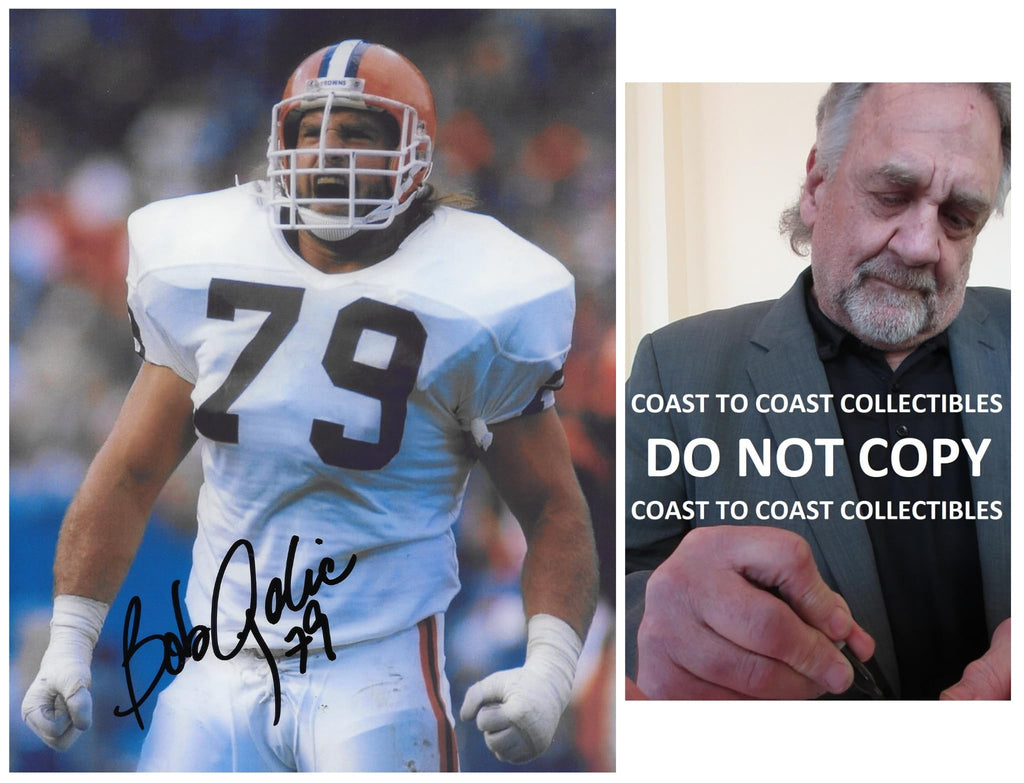 Bob Golic Signed 8x10 Photo COA Proof Cleveland Browns Football Autographed.