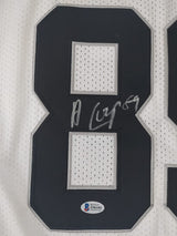 Amari Cooper signed Oakland Raiders football jersey proof Beckett COA autographed