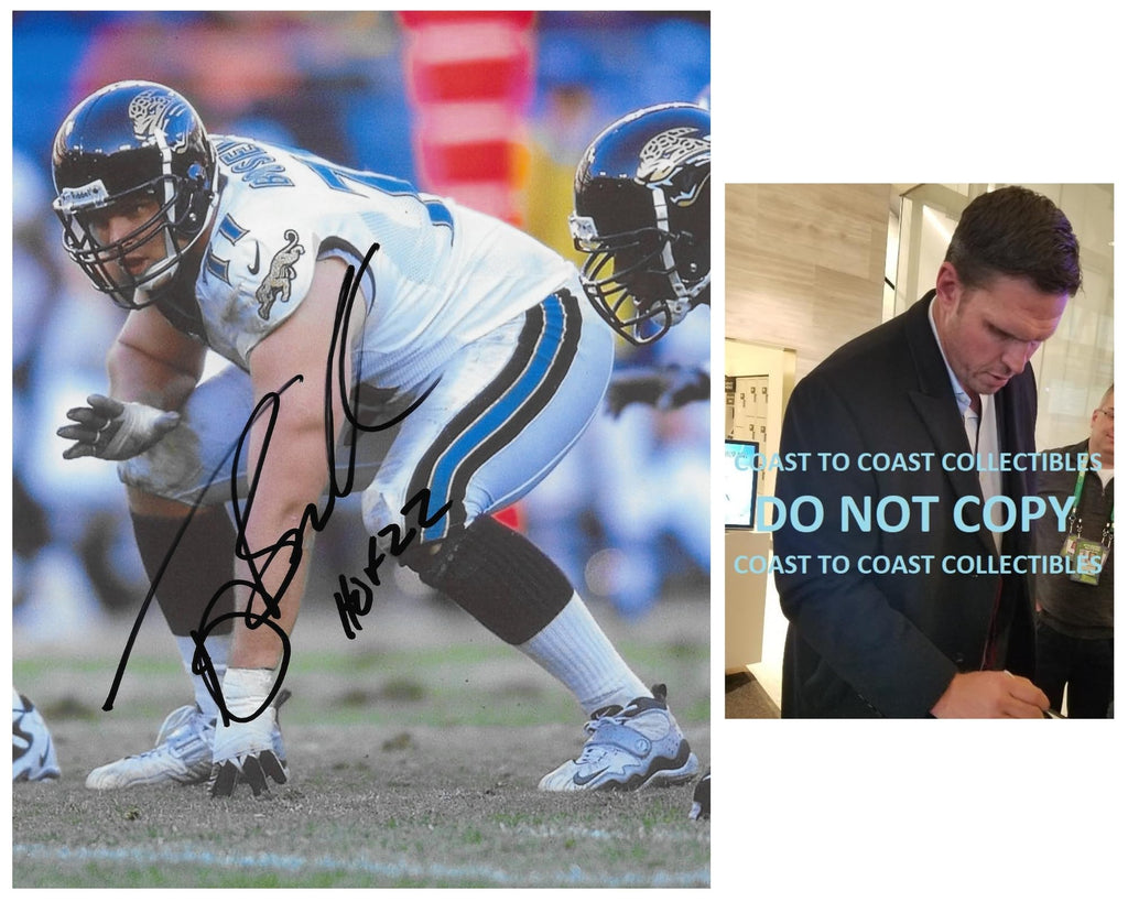 Tony Boselli signed Jacksonville Jaguars football 8x10 photo COA proof autographed