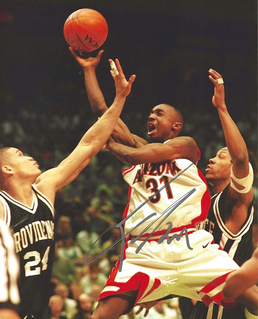 Jason Terry Arizona Wildcats autographed basketball 8x10 photo proof COA.