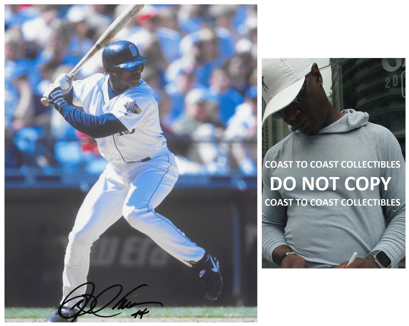 Mike Cameron signed Seattle Mariners baseball 8x10 Photo proof COA autographed