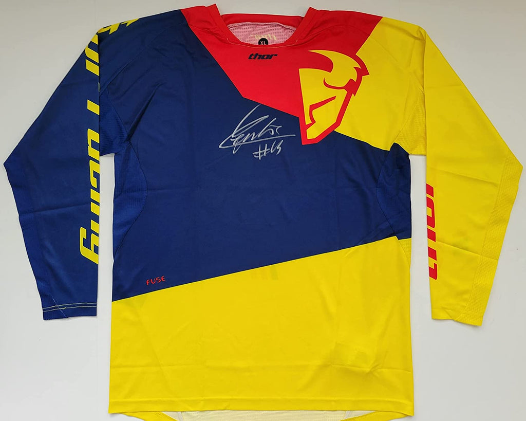 Dylan Ferrandis Supercross Motocross signed Thor Jersey COA proof, autographed