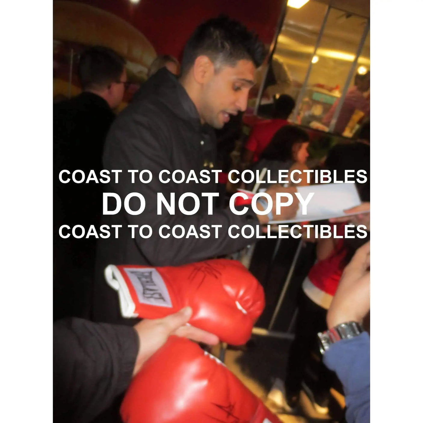 Amir Khan, World champion Boxer, signed, autographed, 8x10 photo - COA and proof photo included.