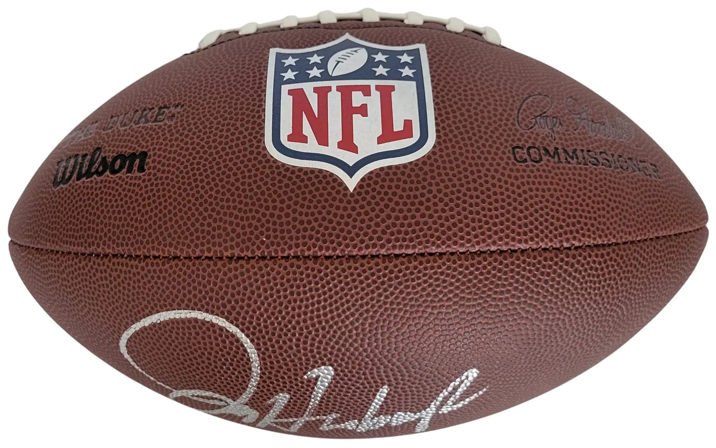 Jim Harbaugh Signed Football Proof COA Autographed Michigan Los Angeles Chargers