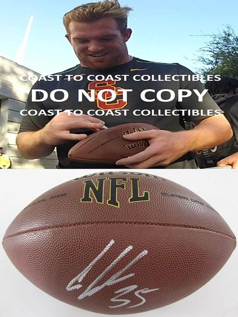 Cameron Smith, USC Trojans, Signed, Autographed, NFL Football, a COA with the Proof Photo of Cameron Signing Will Be Included