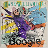 Hank Willams Jr signed Born to Boogie album vinyl record proof COA autographed Star