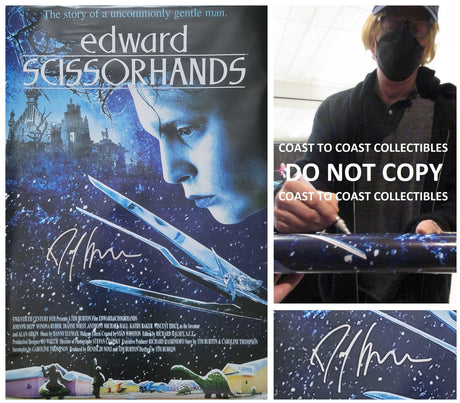 Danny Elfman signed Edward Scissorhands 24x36 poster COA exact proof autographed STAR
