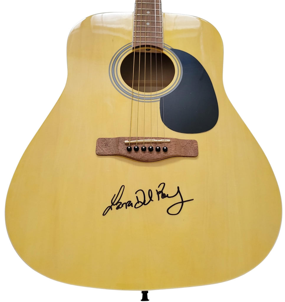 Lana Del Rey signed full size acoustic guitar COA exact proof autographed Star