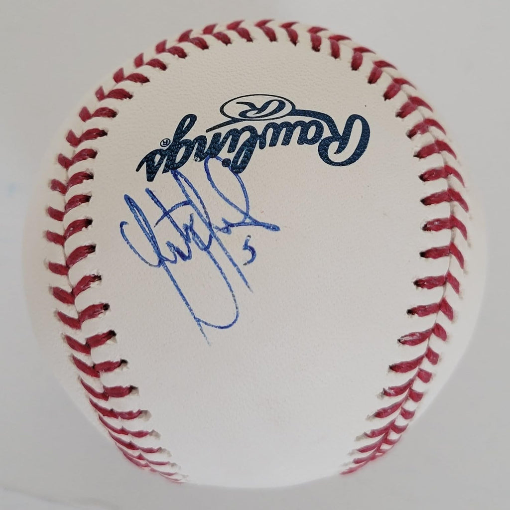 Santiago Espinal Toronto Blue Jays signed MLB baseball COA Autographed