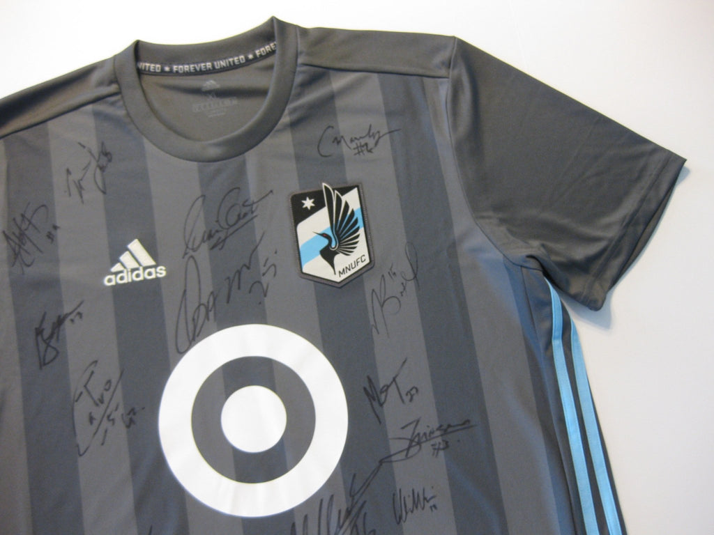2018 Minnesota united FC team, signed, autographed, soccer jersey - COA and Proof Photos Included