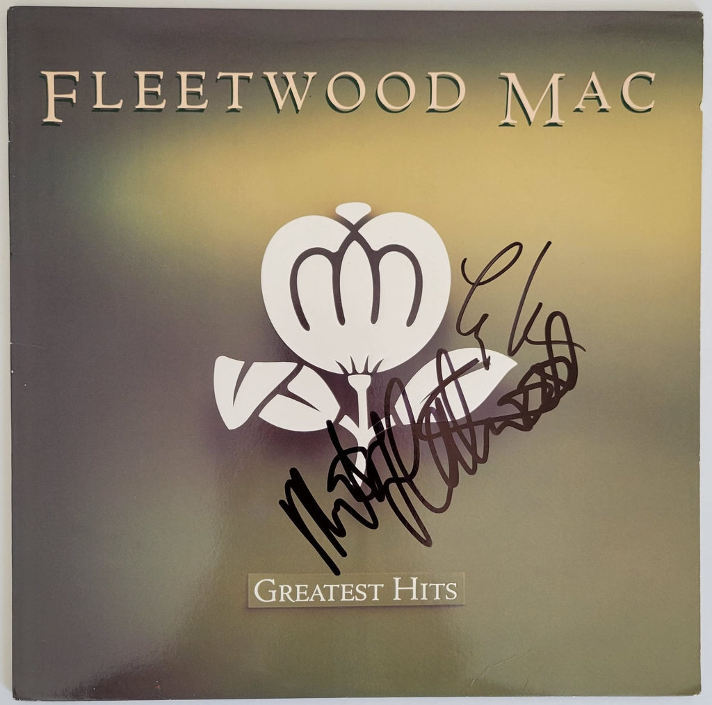 Mick Fleetwood Lindsey Buckingham signed Fleetwood Mac Greatest Hits album proof STAR